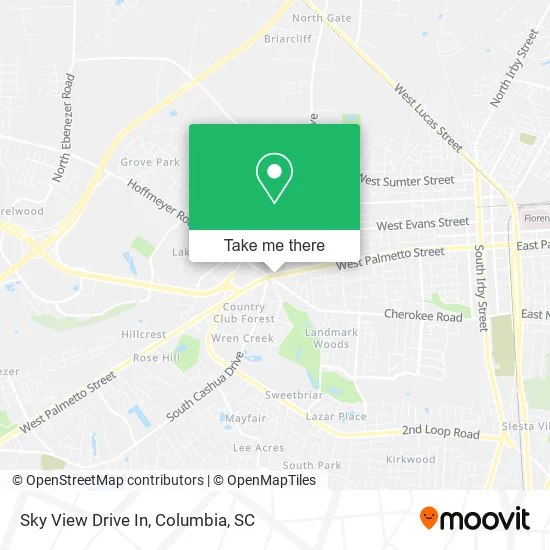 Sky View Drive In map