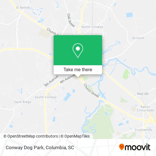 Mapa de Conway Dog Park