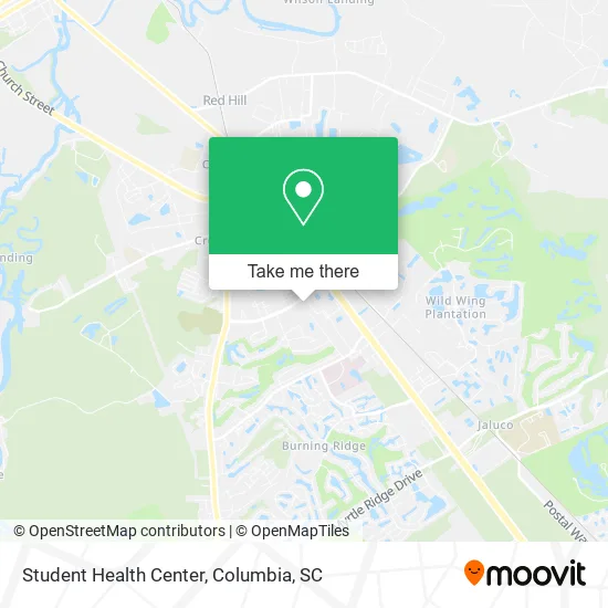 Student Health Center map