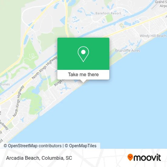 Arcadia Beach map