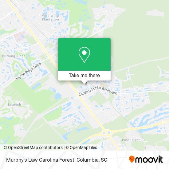 Mapa de Murphy's Law Carolina Forest