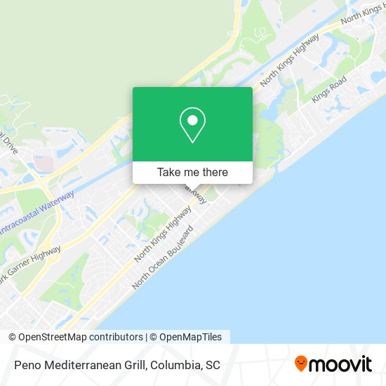 Peno Mediterranean Grill map