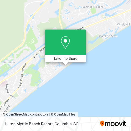 Hilton Myrtle Beach Resort map