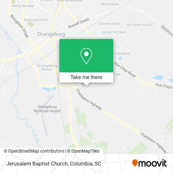 Jerusalem Baptist Church map