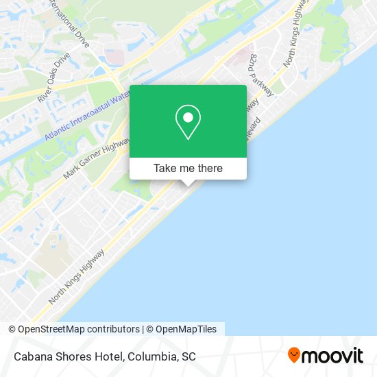 Mapa de Cabana Shores Hotel