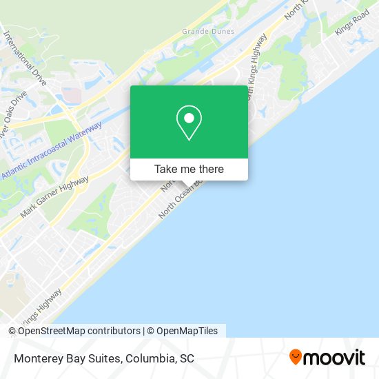 Monterey Bay Suites map