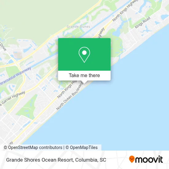 Grande Shores Ocean Resort map