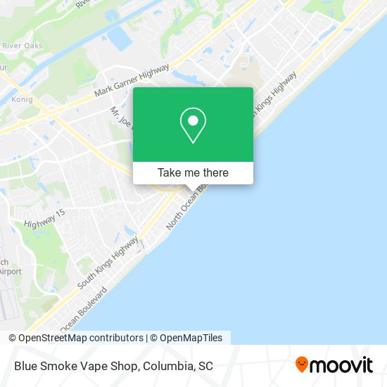 Blue Smoke Vape Shop map