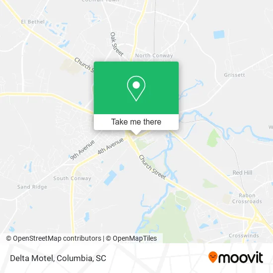 Delta Motel map