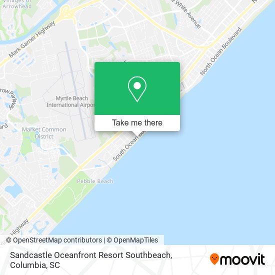 Sandcastle Oceanfront Resort Southbeach map