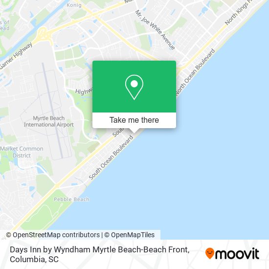 Days Inn by Wyndham Myrtle Beach-Beach Front map