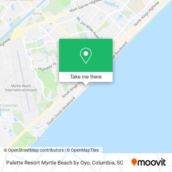 Palette Resort Myrtle Beach by Oyo map