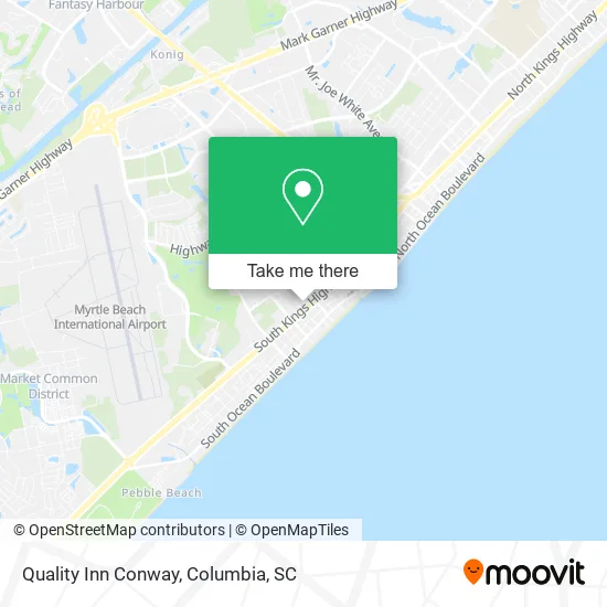 Quality Inn Conway map