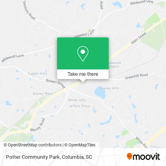 Potter Community Park map