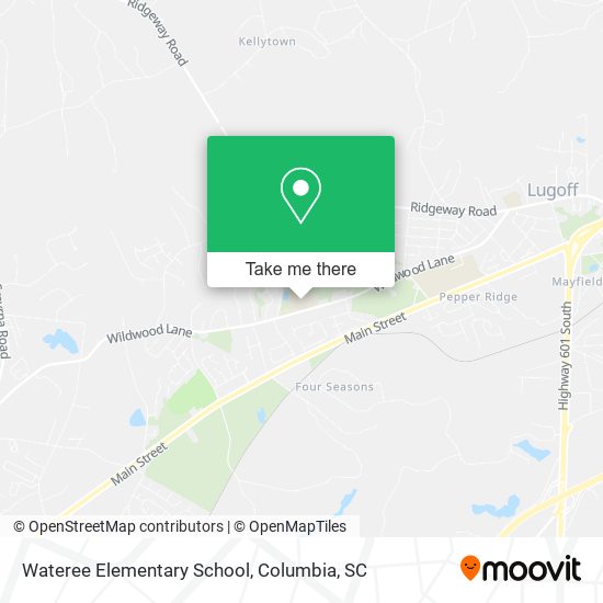 Wateree Elementary School map