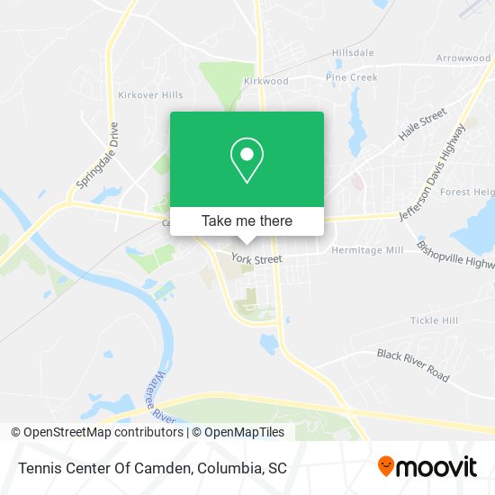 Mapa de Tennis Center Of Camden