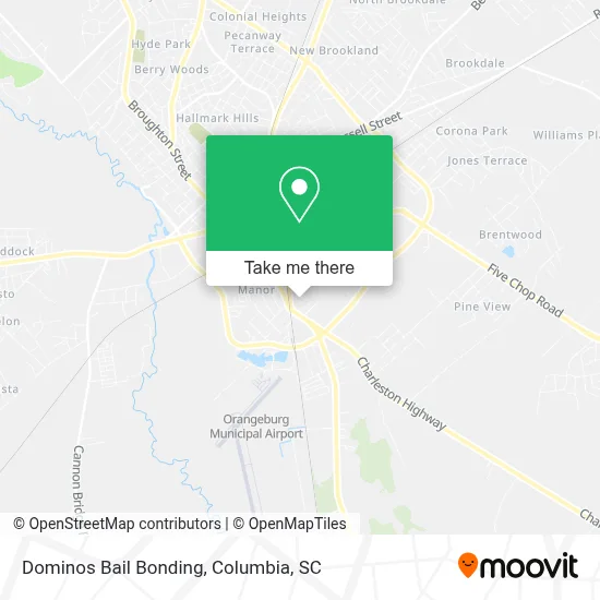 Dominos Bail Bonding map