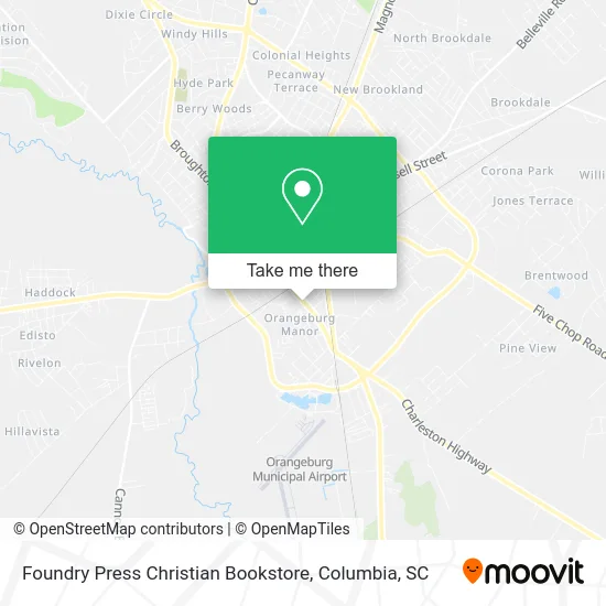 Foundry Press Christian Bookstore map