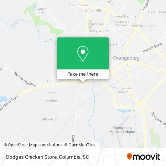 Dodges Chicken Store map
