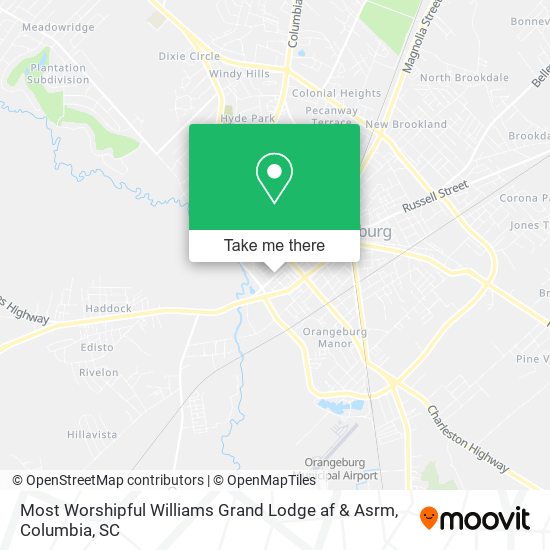 Mapa de Most Worshipful Williams Grand Lodge af & Asrm