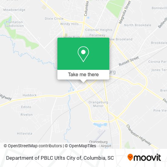 Mapa de Department of PBLC Utlts City of
