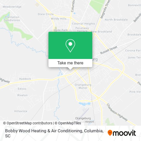 Mapa de Bobby Wood Heating & Air Conditioning