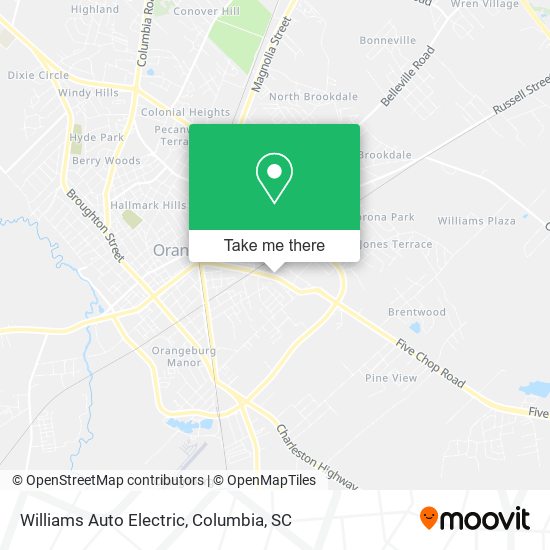 Williams Auto Electric map