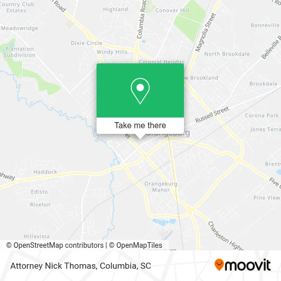 Attorney Nick Thomas map