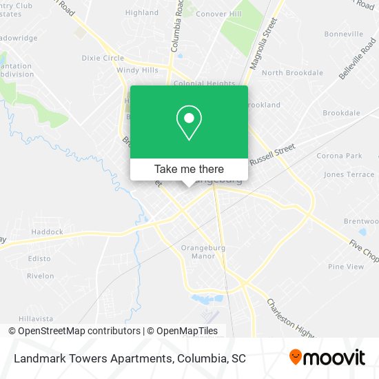 Landmark Towers Apartments map