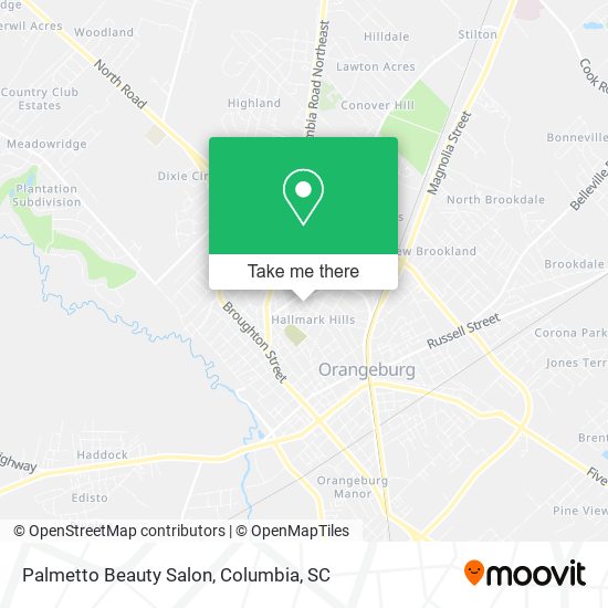 Mapa de Palmetto Beauty Salon