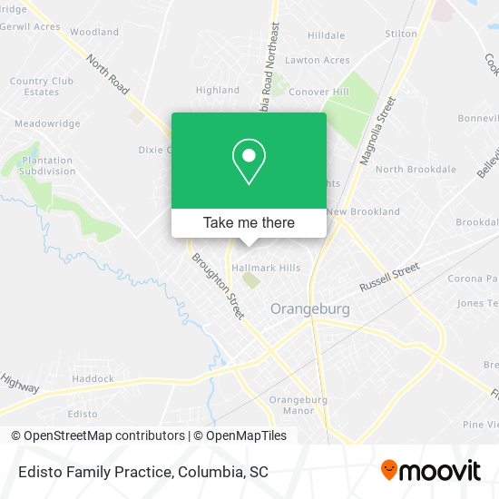 Edisto Family Practice map