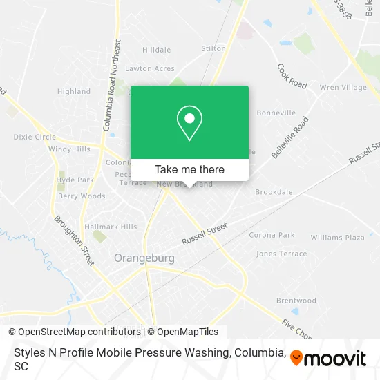 Styles N Profile Mobile Pressure Washing map