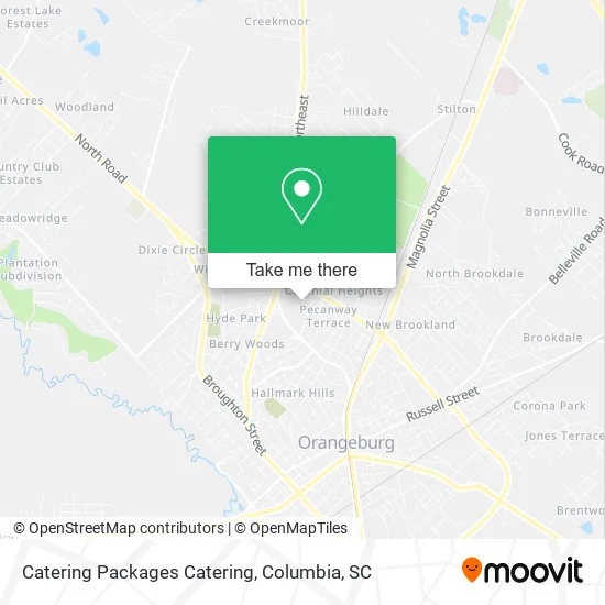 Catering Packages Catering map