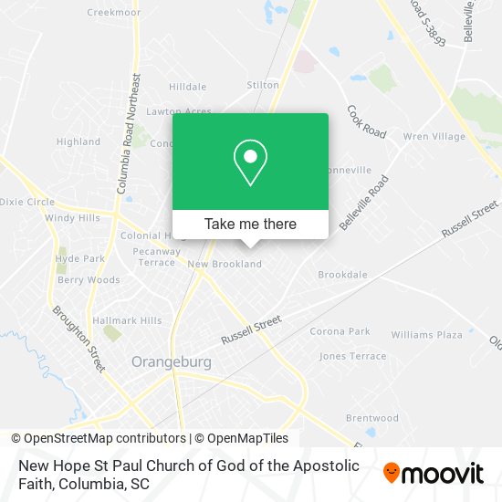 New Hope St Paul Church of God of the Apostolic Faith map