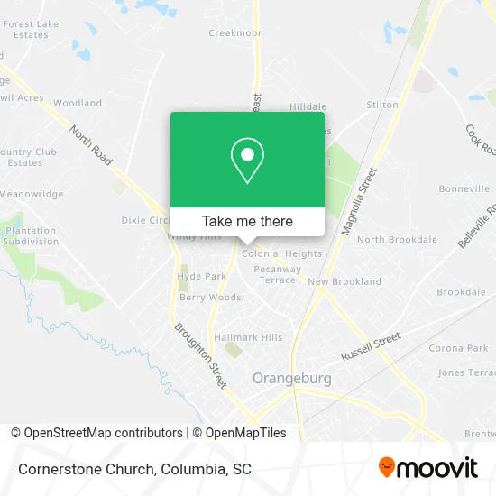 Cornerstone Church map