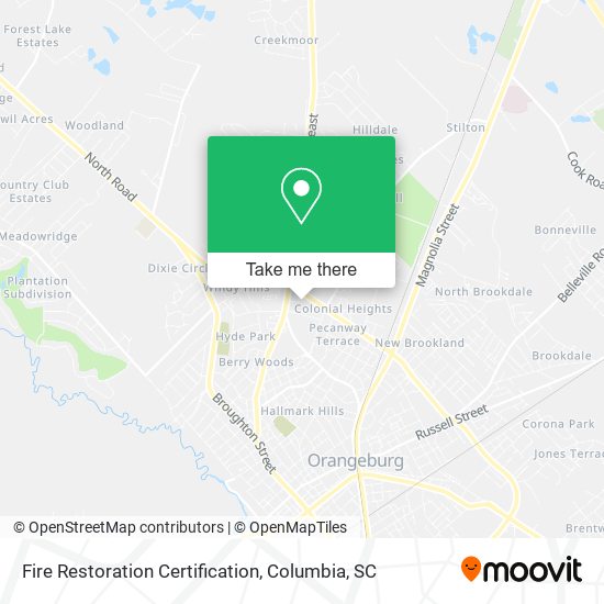 Fire Restoration Certification map