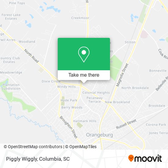 Piggly Wiggly map