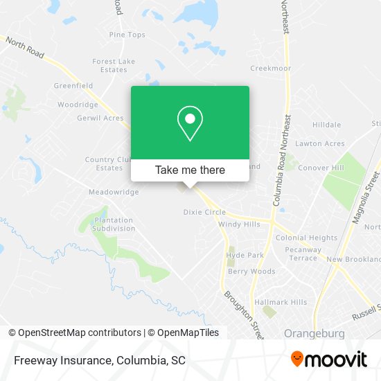 Mapa de Freeway Insurance