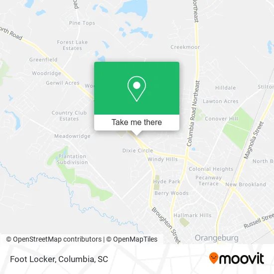 Foot Locker map