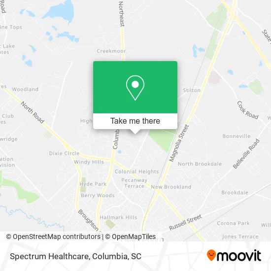 Spectrum Healthcare map