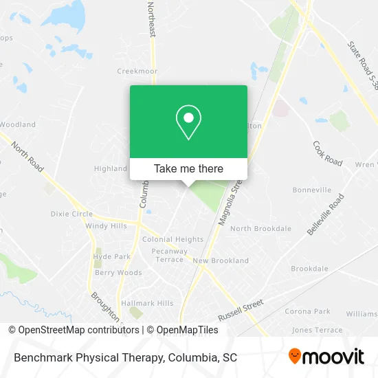 Benchmark Physical Therapy map