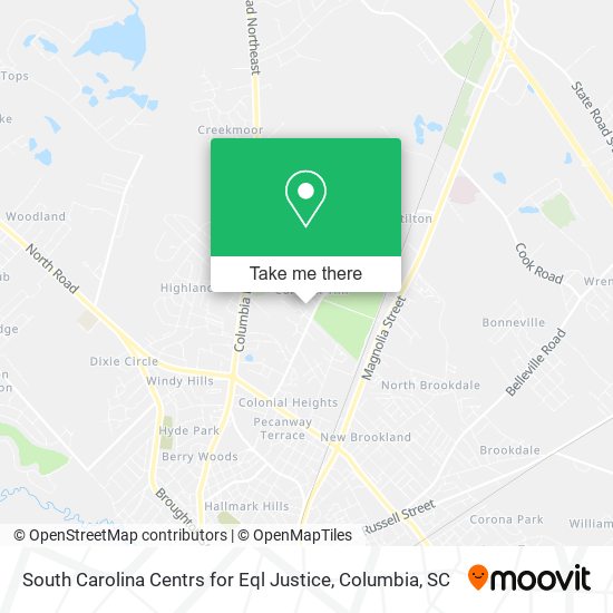South Carolina Centrs for Eql Justice map