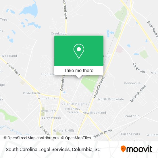 South Carolina Legal Services map