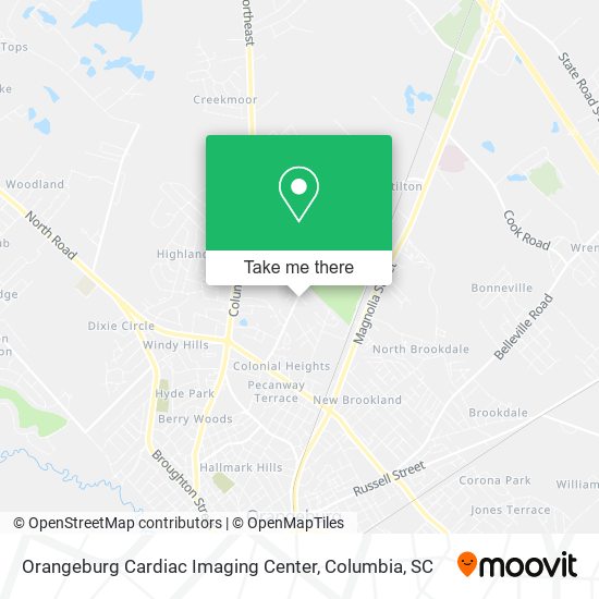 Orangeburg Cardiac Imaging Center map