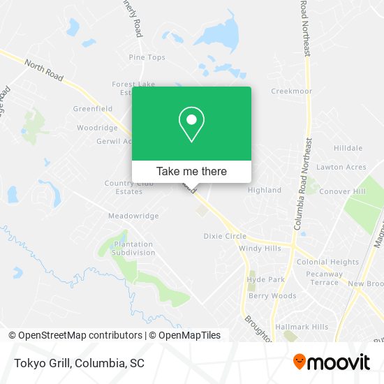 Tokyo Grill map