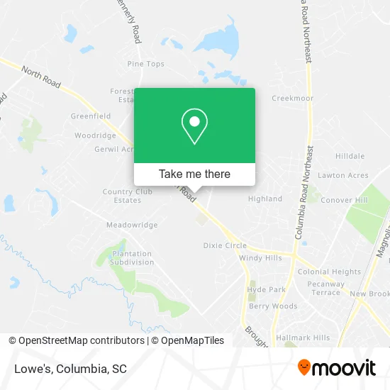 Lowe's map