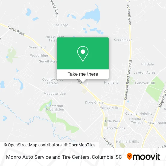 Monro Auto Service and Tire Centers map
