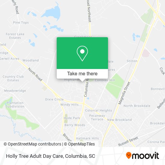 Mapa de Holly Tree Adult Day Care