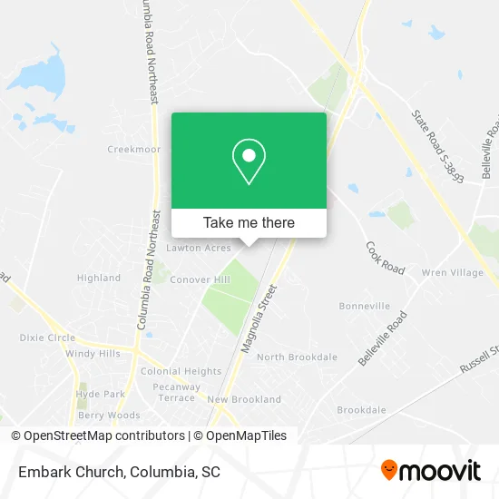 Embark Church map