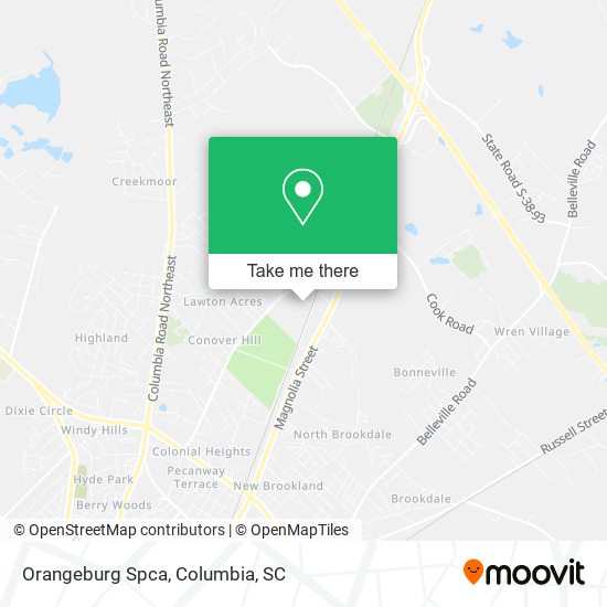 Orangeburg Spca map